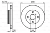 Диск гальмівний передн лів/прав TOYOTA PASEO, STARLET, TERCEL 1.0/1.3/1.5 12.89-09.99 0 986 478 438 BOSCH 0986478438 (фото 1)