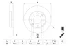 Диск гальмівний PEUGEOT CITROEN 307, C2, C3 R =&quot;&quot; BOSCH 0986478608 (фото 5)