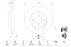 Диск гальмівний FORD/MAZDA Fiesta IV / V/Focus I/Fusion (02)/2 (DY) \&#039;\&#039;F =&quot;&quot; BOSCH 0986478892 (фото 5)