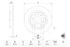 Диск гальмівний OPEL/SAAB Signum 05.2003-/Vectra C 09.2001- 10.2008/9-3 [9440] 09.2002- \'\'R ="" BOSCH 0986479106 (фото 5)