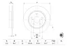 Диск гальмівний TOYOTA Auris \&#039;\&#039;R\&#039;\&#039;1,33-2,2 \&#039;\&#039;07&gt;&gt; =&quot;&quot; BOSCH 0986479519 (фото 5)
