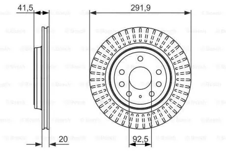 A_Диск гальмівний FIAT/OPEL/SAAB Croma/Signum/Vectra/9-3 \'\'R ="" BOSCH 0986479950
