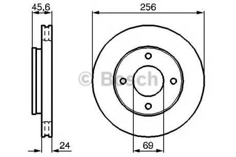 Гальмівний диск BOSCH 0 986 479 B83