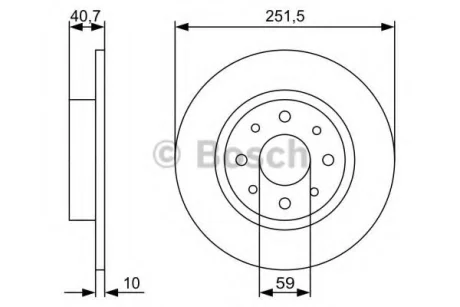 Диск гальмівний BOSCH 0986479C83