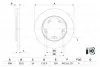 Диск гальмівний FORD Transit \&#039;\&#039;R D=308mm \&#039;\&#039;14&gt;&gt; - кр. 2 шт =&quot;&quot; BOSCH 0986479F44 (фото 1)