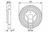 Диск гальмівний LEXUS/TOYOTA GS/IS/Mark X \&#039;\&#039;FR =&quot;&quot; BOSCH 0986479T37 (фото 1)