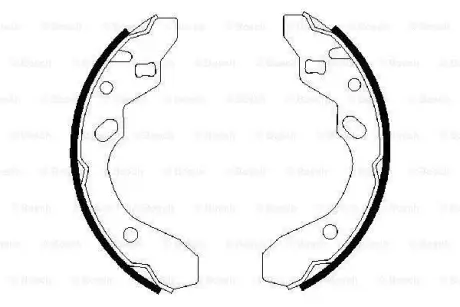 Колодки гальмівні барабан MAZDA 323 \'\'>>00 ="" BOSCH 0986487417