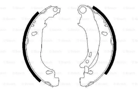 БАРАБАННI КОЛОДКИ BOSCH 0986487568