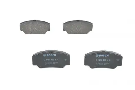 Комплект гальмівних колодок 0 986 491 410 BOSCH 0986491410