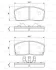 Комплект гальмівних колодок передн, DAIHATSU APPLAUSE I, APPLAUSE II, CHARADE III 1.0-1.6 03.87-05.00 0 986 493 390 BOSCH 0986493390 (фото 1)