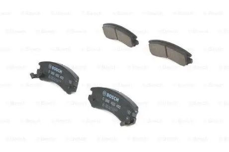 Комплект гальмівних колодок 0 986 493 450 BOSCH 0986493450