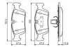 Колодки гальмівні дискові BMW 3/Z3 \'\'F >>"95-98 ="" BOSCH 0986494015 (фото 2)