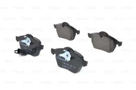 Колодки гальмівні (передні) Ford Galaxy 00-06/VW Sharan 95-10 (+датчики) BOSCH 0 986 494 035