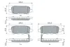 Колодки гальмівні (задні) Renault Koleos/Nissan Juke/Qashqai/X-Trail/Suzuki 08- (Akebono) BOSCH 0 986 494 090 (фото 5)