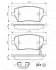 Колодки гальмівні дискові Suzuli Swift MZ Front ="" BOSCH 0986494160 (фото 8)