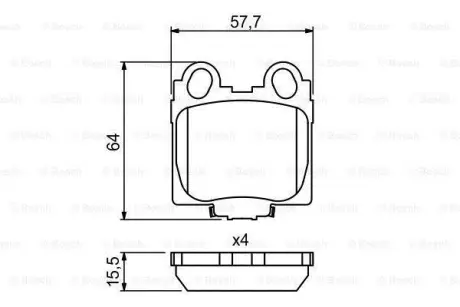 Колодки гальмівні дискові LEXUS GS,IS,SC 97- ="" BOSCH 0986494231