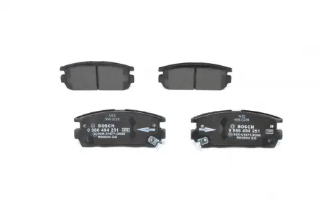 Колодки гальмівні дискові OPEL Antara 06- ="" BOSCH 0986494251