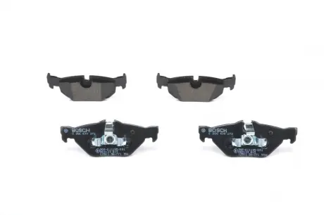 Колодки гальмівні (задні) BMW 1 (E81-82/E87-88)/3 (E90-93) 04-13/X1 (E84) 09-15 BOSCH 0 986 494 272