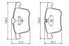 Колодки гальмівні (передні) Opel Vectra C 02-08/Signum 03-08/Saab 9-3 02-15 BOSCH 0 986 494 280 (фото 2)