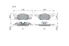 Колодки гальмівні дискові FORD Focus &quot;F &gt;&gt;&quot;04 =&quot;&quot; BOSCH 0986494284 (фото 2)