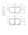 Колодки гальмівні (задні) Toyota Auris/IQ/Urban Cruiser 07- BOSCH 0 986 494 328 (фото 7)