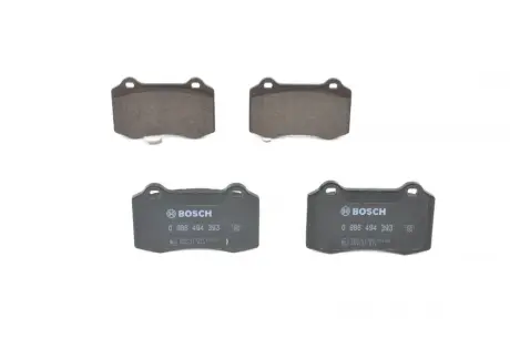 Колодки гальмівні дискові (комплект 4 шт) BOSCH 0986494393