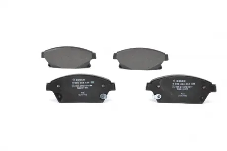 Колодки гальмівні (передні) Opel Astra J/Zafira C/Chevrolet Cruze 09- BOSCH 0 986 494 434