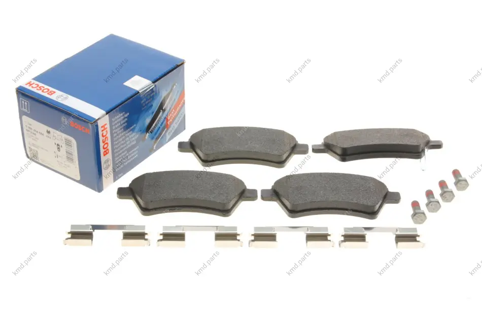 Комплект гальмівних колодок передн, FIAT SEDICI SUZUKI SX4 1.5-2.0D 06.06- 0 986 494 584 BOSCH 0986494584 (фото 1)