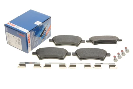 Комплект гальмівних колодок передн, FIAT SEDICI SUZUKI SX4 1.5-2.0D 06.06- 0 986 494 584 BOSCH 0986494584