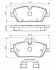 Колодки гальмівні дискові BMW/MINI 1/Clubman \'\'F "04>> ="" Bosch BOSCH 0986494588 (фото 8)