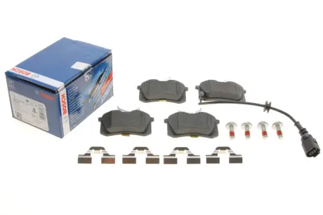 Колодки гальмівні (задні) VW Polo 01-/Skoda Fabia 99-08/Seat Cordoba/Ibiza 02-09 (з датчиком) BOSCH 0 986 494 598