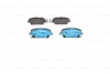 Комплект гальмівних колодок передн, HONDA CIVIC VIII 1.4-2.2D 09.05-05.13 0 986 494 611 BOSCH 0986494611 (фото 4)