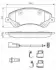 Комплект гальмівних колодок 0 986 494 613 BOSCH 0986494613 (фото 8)