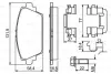 Комплект гальмівних колодок 0 986 494 629 BOSCH 0986494629 (фото 8)
