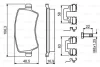 Комплект гальмівних колодок задн, VOLVO S60 II, S80 II, V60 I, V70 III, V70 III/KOMBI, XC60 I, XC70 II FORD GALAXY II, GALAXY MK II, S-MAX LAND ROVER FREELANDER 2 1.5-4.4 03.06-12.19 0 986 494 641 BOSCH 0986494641 (фото 8)