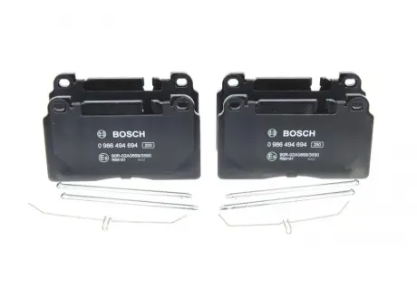 Колодки гальмівні (передні) Audi A6/A7 10-18/Q5 08-17/Porsche Macan 14- BOSCH 0 986 494 694