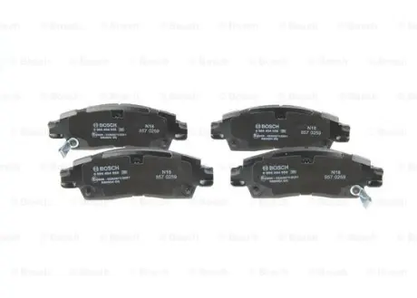 Комплект гальмівних колодок 0 986 494 858 BOSCH 0986494858