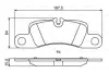 Колодки гальмівні дискові PORSCHE - знято з вир-ва =&quot;&quot; BOSCH 0986494869 (фото 1)
