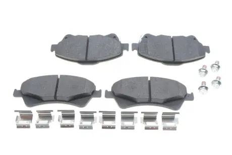 Колодки гальмівні (передні) Toyota Avensis/Verso 08-18/Auris 06-15 (з прижимною пластиною) BOSCH 0 986 494 932