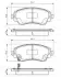 Комплект гальмівних колодок 0 986 495 132 BOSCH 0986495132 (фото 1)