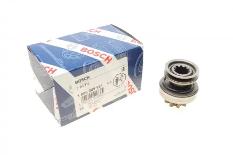 Привід з механізмом вільного ходу, стартер 1 006 209 981 BOSCH 1006209981