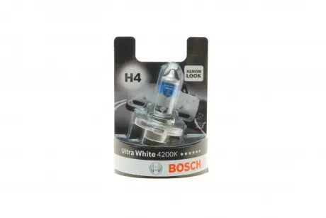 Ламп__ H4 Ultra White 4200K блистер - кратн. 20 шт =&quot;&quot; BOSCH 1987301089 (фото 1)