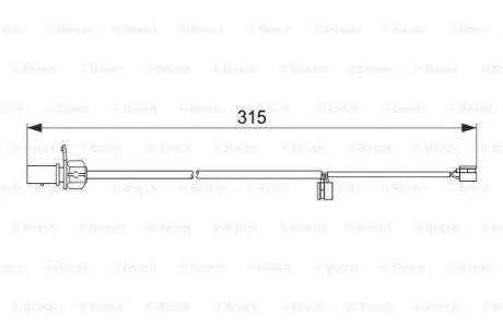 Датчик зношування дискових колодок задній BOSCH 1987474518