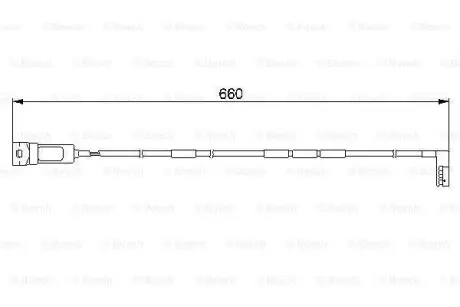 Датчик зносу гальмівних колодок 1 987 474 909 BOSCH 1987474909