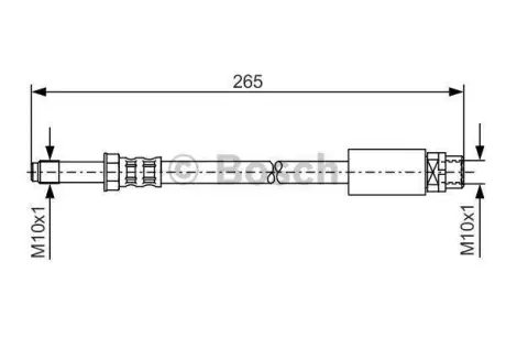 Гальмівний шланг BMW 114d-135i E81, F20, 316-340 E90, F30, X1 E84 R ="" BOSCH 1987476359