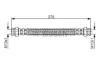 Гальмівний шланг 258mm HYUNDAI Getz \'\'RL \'\'02-10 ="" BOSCH 1987476850 (фото 1)