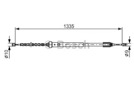 Трос ручного гальма BOSCH 1 987 477 783