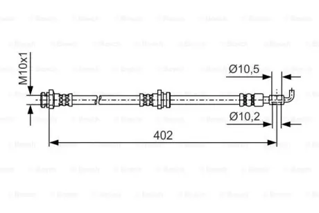 Гальмівний шланг ROBERT BOSCH 1987481A46