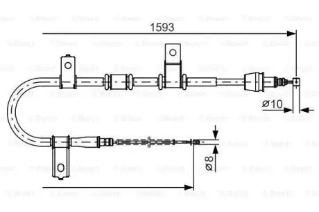 Кабель стоянкових гальм 1 987 482 224 BOSCH 1987482224