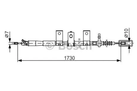 Гальмівний трос ROBERT BOSCH 1987482344